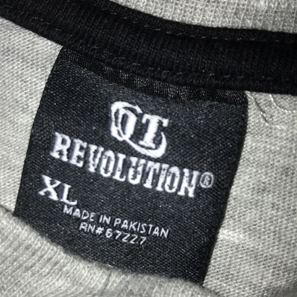 OT Revolution XL Men’s Button Gray T-Shirt - Picture 4 of 7